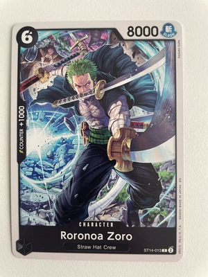 #ad Roronoa Zoro ST14 013 Starter Deck 14 3D2Y One Piece TCG CCG Regular NM $0.99