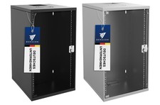 Bemacom Premium 10" Netzwerkschrank Serverschrank 7HE /  9U/ 1 2U Grau Schwarz