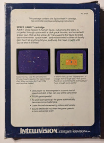Space Hawk Intellivision 1981 CIB Complete Box Manual Overlays Tested Ships Fast