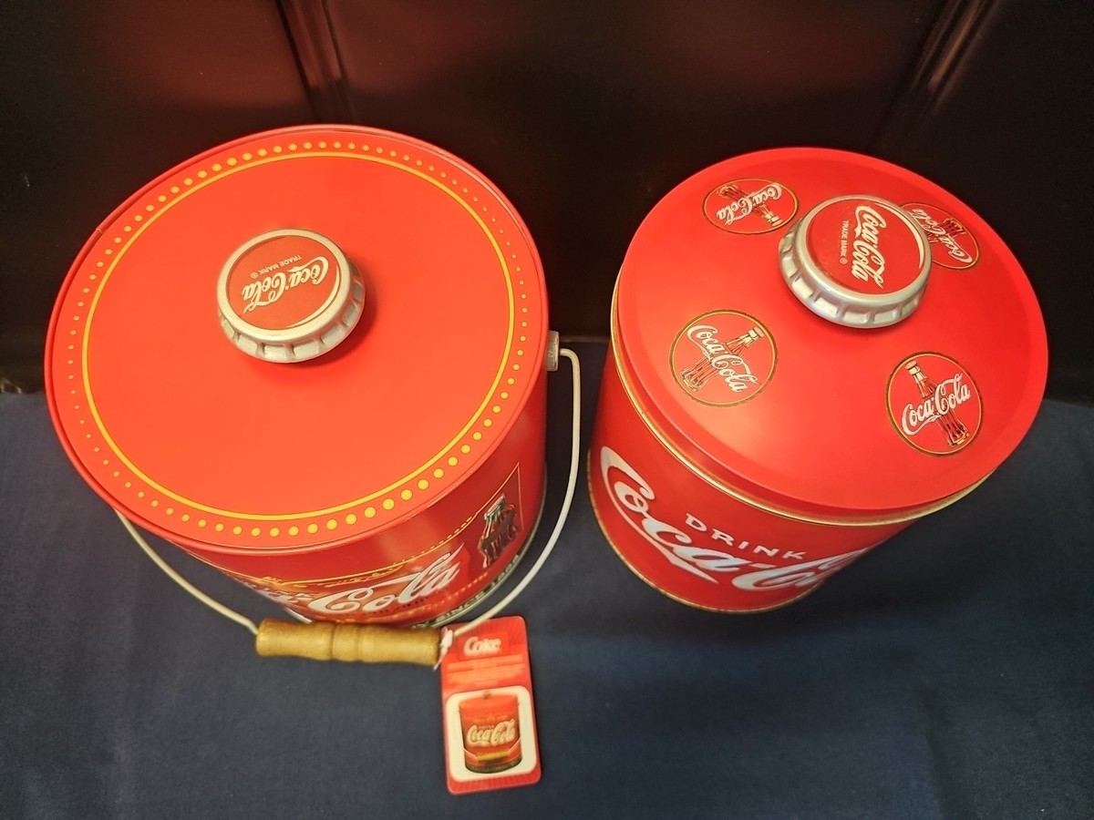 2 NEW Coca-Cola Ice Bucket/Chest With Lid | eBay