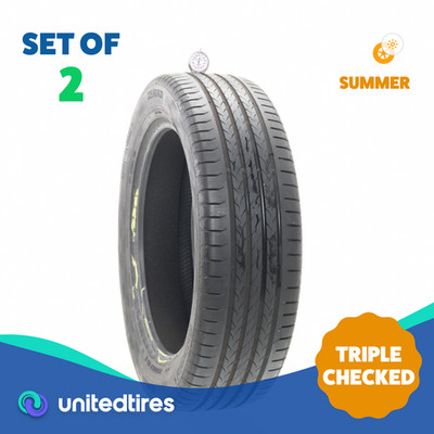 Set of (2) Used 225/60R21 Continental aContact TO EV ContiSilent 103Q - 7/32