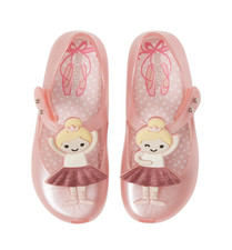 Mini Melissa Z2015 Toddler Girls Pink Ultragirl Ballerina Me Bb Shoes Size US 5