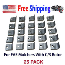 25Pack C/3 Teeth 570-21233 For FAE and CAT Mulchers with C/3 Rotor