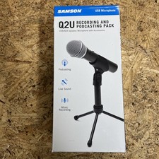 Samson Q2U Dynamic USB Microphone Recording a...