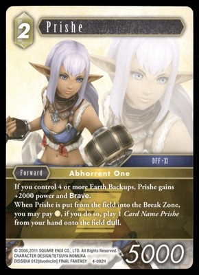 Prishe 4-092H Opus IV NM Final Fantasy TCG