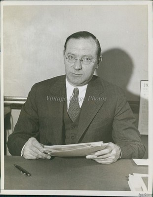 1933 Ambrose Mccall Assistant Attorney General Investigation Ny Wirephoto 7X9