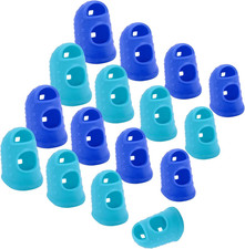 Wisdompro 16 Pcs Finger Tips, 4 Sizes Thimble...