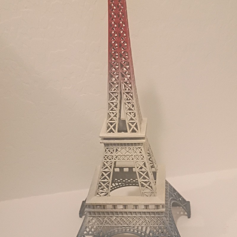 Eiffel Tower Model Red White Blue French Souvenir from France