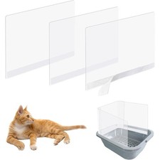 High Sided Cat Litter Box Splash Guard Shields Reusable Anti Splashing Pee
