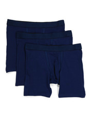 JOCKEY 3 Pack Chafe Proof Pouch Boxer Briefs in Blue Size Medium