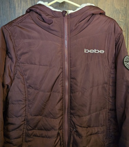 Cappotto invernale donna Bebe bordeaux con interno pelliccia sintetica bianca XLarge/2xl Revrsbl - Foto 5 di 10