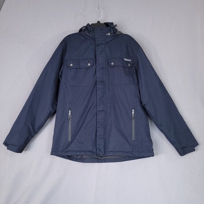 Rugged Elements Men's Jacket Navy Large Insulated Waterproof Hooded