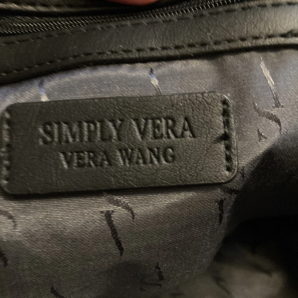 Bolso de Mano Simply Vera Hobo de Cuero Negro de Vera Wang Bolso de Mano Suave Foto 3 de 4