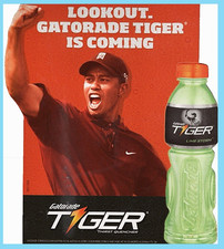 TIGER WOODS STANDEE 2009 Australian Masters VG mini WITH other promo items