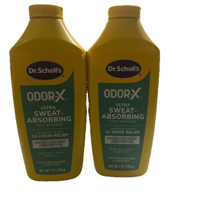 Dr Scholl's Odor X Ultra Sweat Absorbing Foot Powder Clinically Tested