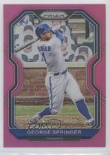 2021 Panini Prizm Tier II Pink Prizm George Springer #185 0j8f