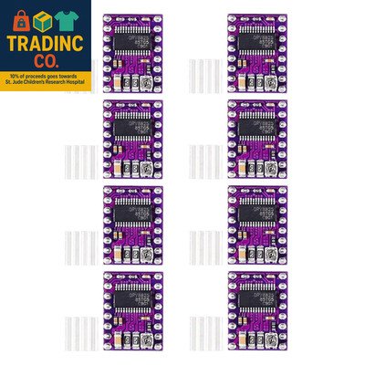 8Pcs DRV8825 Stepper Motor Driver Module with Heat Sink for 3D Printer Reprap 4