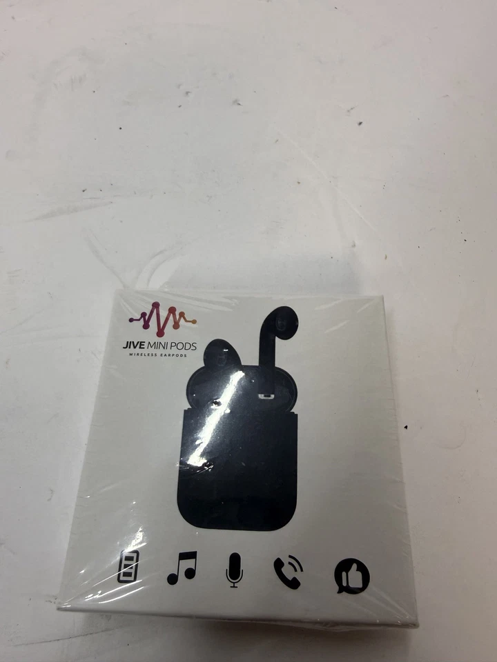 Jive Mini Pods Black Wireless New Ear Buds Earphones With Case & Charging Cable - Image 2 of 3