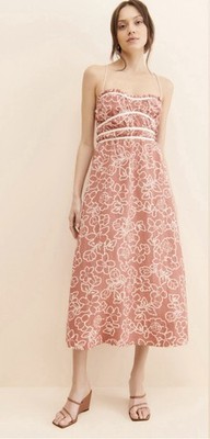 Anthropologie Mon Renn Monte Floral Sundress Size Medium