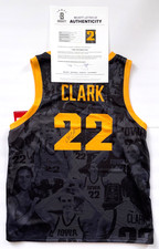 CAITLIN CLARK SIGNED IOWA HAWKEYES SUBLIMATED PHOTO JERSEY INDIANA FEVER BAS CC2