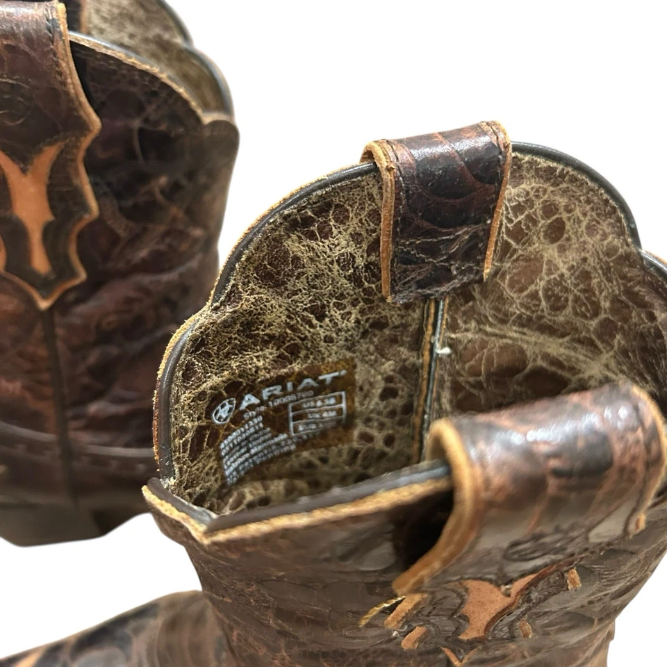 Ariat Mujer Dahlia Western Boot Marrón Cuero Talla 6.5 Vaquera Rodeo Vaquero Foto 2 de 4