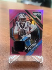 Bryce Young 2025 Panini Prizm #PJY-BYG Premier Jersey Pink Prizm Panthers