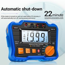 Insulation Resistance Tester 100V/ 250V/ 500V/ 1000V Resistance Tester With LCD