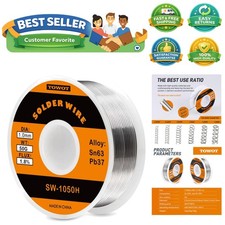 63-37 High Purity Tin Lead Rosin Core Solder Wire for Electrical Soldering, C...
