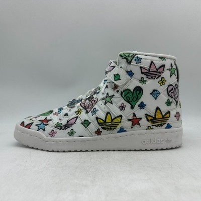 ADIDAS FORUM 84 HI ''MONOGRAM'' x JEREMY SCOTT HQ1128 TALLA 47 1/3 - SIZE 12 1/2US