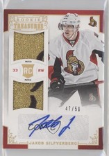 2012 Panini Rookie Anthology Treasures 47/50 Jakob Silfverberg Patch Auto 07l3