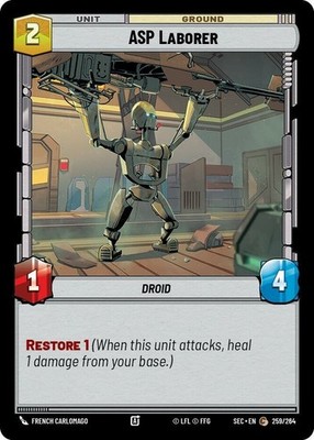 3X-ASP Laborer-SWU06-Secrets of Power-Star Wars Unlimited