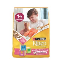 Purina Kitten Chow Healthy Development with Real Salmon Cat Food, 14 lb Bag 2.18 per pound