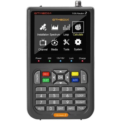 Satellitenfinder, DVB-S2, HD-Player, LCD, Signalmesser, Satellitenantenne
