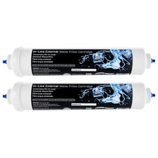 2 x For Hotpoint Z 702 NF HB (UK) Fridge Freezer Water filter