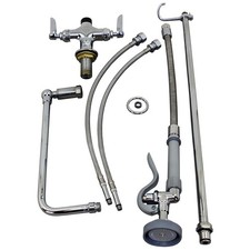 T&S Brass B0111 Deck Mount Easy Install PreRinse with Single Hole Base