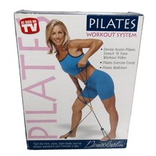 Denise Austin Pilates Workout System Exercise Cords VHS Wallchart Fitness NOS