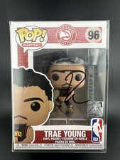 Trae Young Signed Atlanta Hawks #96 NBA Funko Pop JSA Witnessed COA Wizards