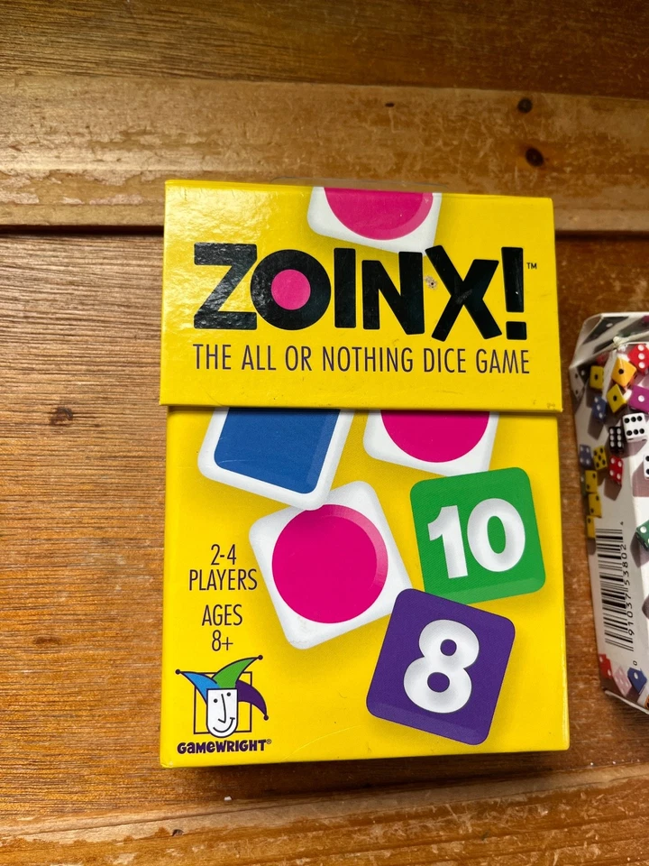 Lot of ZOINX! The All or Nothing Dice Game & TENZI 77 Ways to Play Cards - inclu - Image 2 of 4