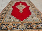 Amazing Hand Knotted Vintage Tribal Qirmoun Wool Area Rug 8 x 5 Ft — photo 4
