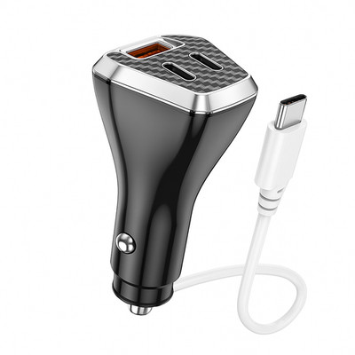 Car Fast Charger Automotive - Cigarette Lighter 88.5W - 2× USB-C + 1× USB-A