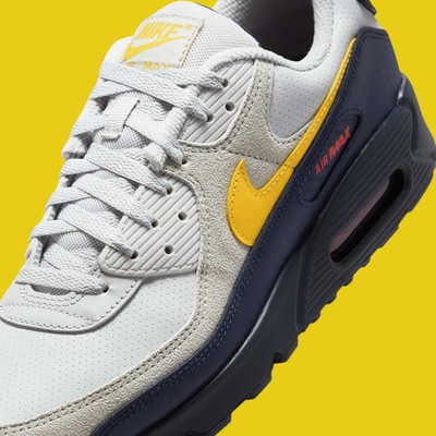 Nike Air Max 90 Shoes Neutral Gray Tour Yellow IF0670-001  display picture 1