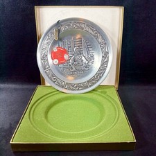 A. Holthe Norway Pewter Plate Julen 1987 Christmas Plate #15