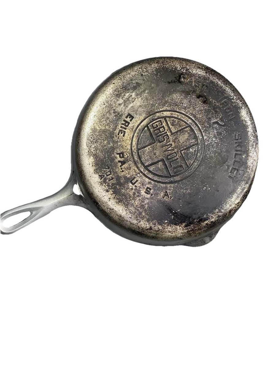 Vintage Griswold No 7 Chrome Nickel Plated 701 Cast Iron