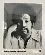 Cannonball Adderley Fantasy Records Publicity Photo Vintage Jazz Great  8 X 10