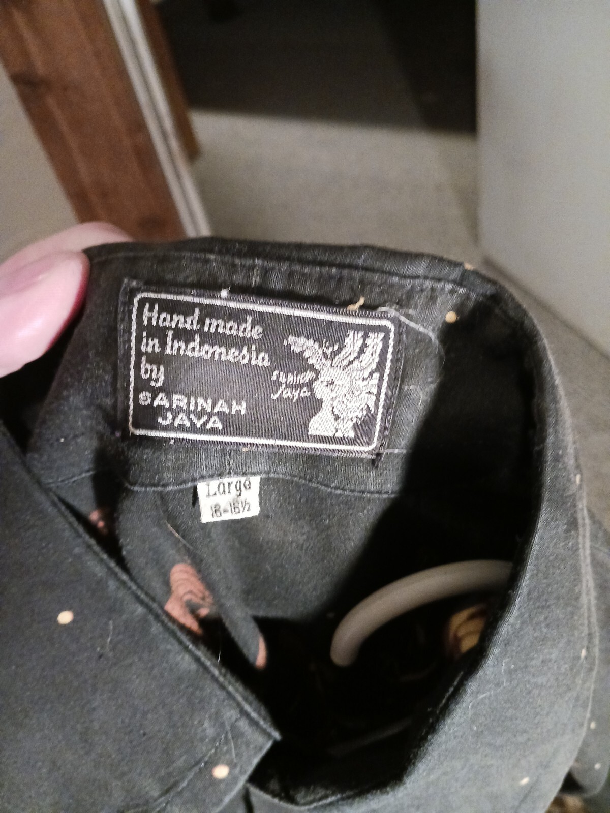 Sarinah Java Handmade Button Down  Shirt - image 3