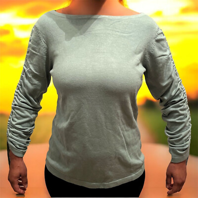 AJC Damen Pullover Sweatshirt Pulli mit Raffu Gr.36/38 NEU