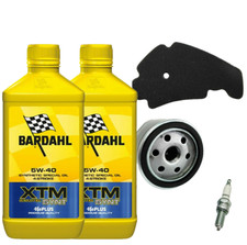 KIT PIAGGIO MP3 400 2007 AL 2008 BARDAHL XTM 5W40 FILTRO OLIO CANDELA