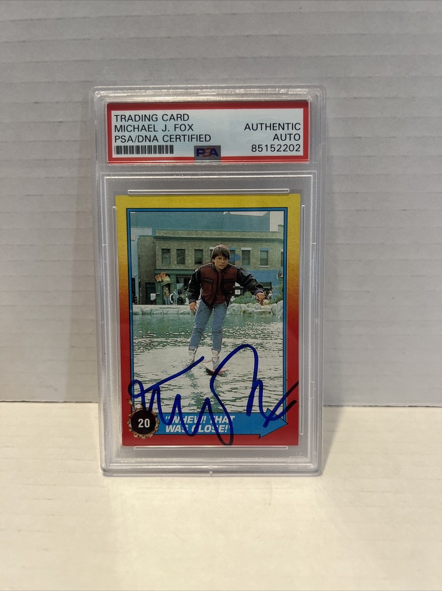 S*W様 Michael J. Fox サイン入り写真 バック・トゥ・ザ・フュー Michael J Fox Autographed Signed 1989 Back To The Future II Card