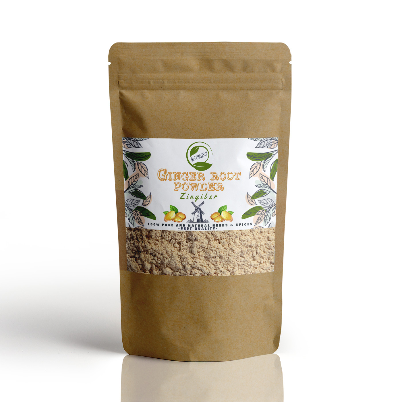 Polvo de raíz de jengibre 100 % natural Zingiber Officinale 200 g 7,05 oz