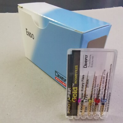 Protaper Gold Rotary Files 21mm SX-F3 Dentsply Tulsa Assorted Endodontics 10PKs